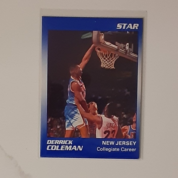 DERRICK COLEMAN BASKETBALL CARDS - Picture 9 of 14